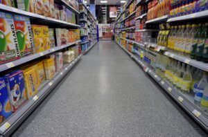 Epoxy flooring in retail stores