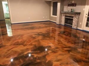 Metallic Epoxy Flooring installed