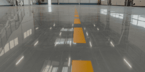 solid color epoxy flooring calgary