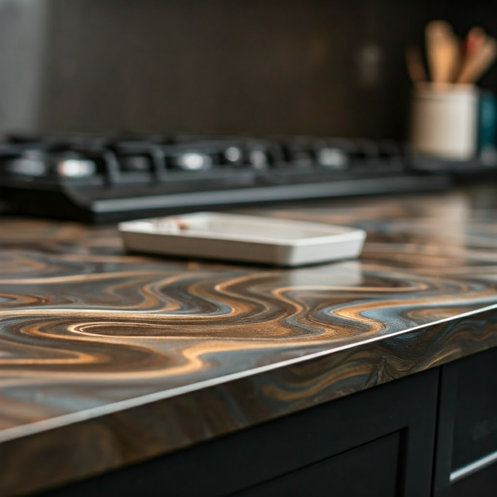 countertop metallic epoxy