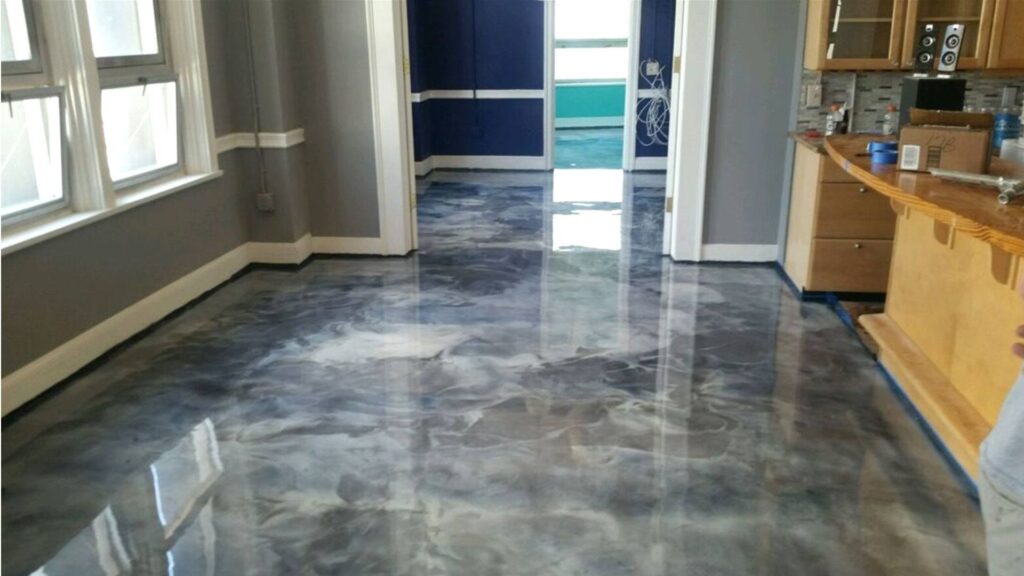 metallic epoxy floor