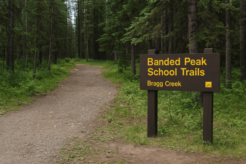 Bragg Creek Epoxy Floor Banded Peak School Trails