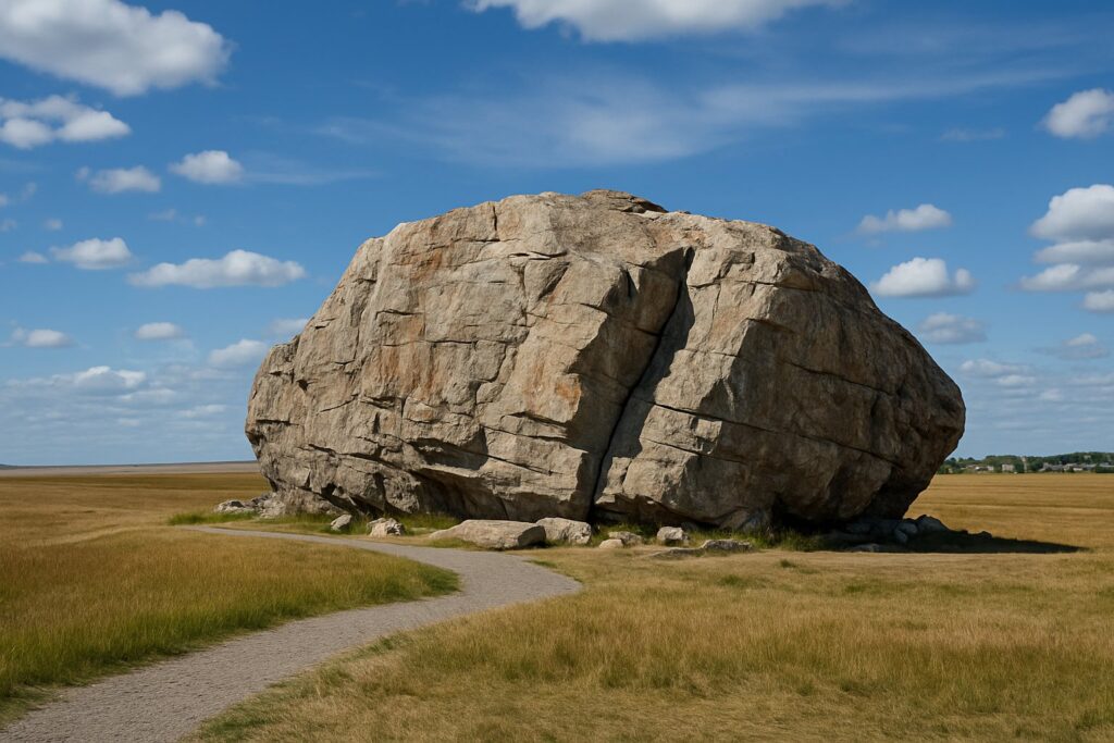Okotoks Epoxy Floor Erratic Big Rock