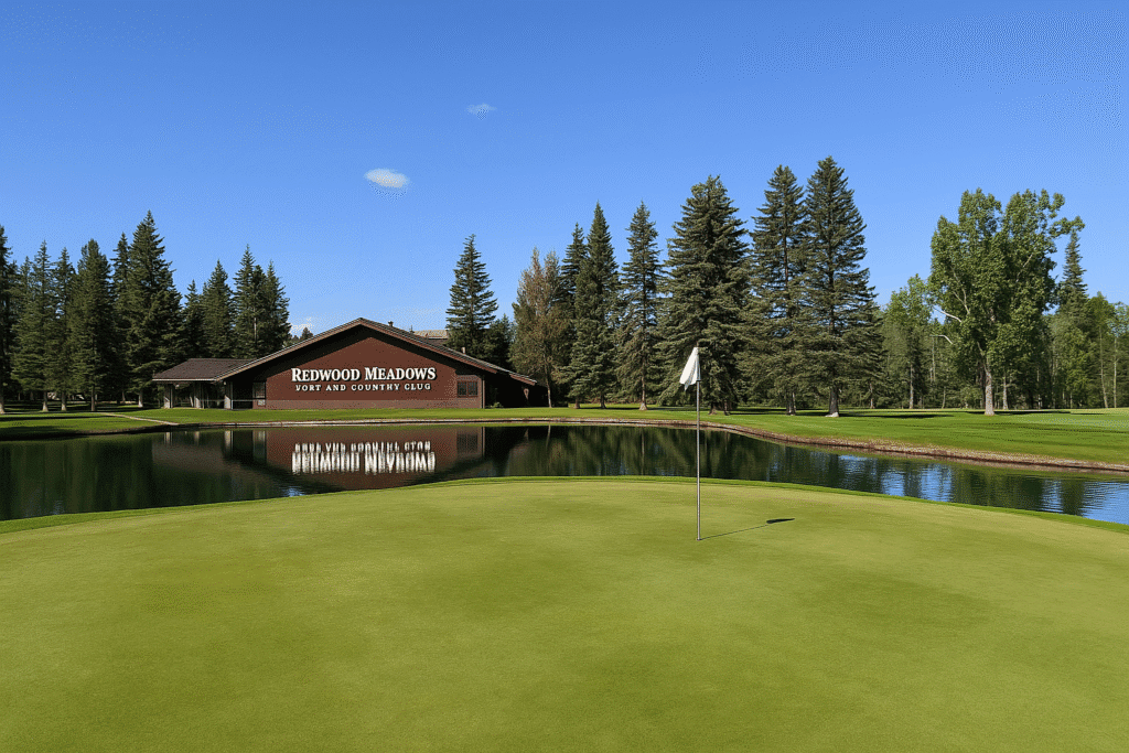 Redwood Meadows Epoxy Floor Golf